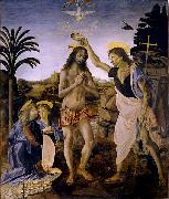 Andrea del Verrocchio Baptism of Christ oil painting reproduction